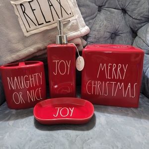 RAE DUNN BATHROOM SET